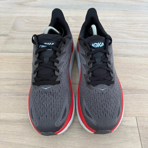 HOKA ONE ONE Men’s Clifton 8 Running Shoes Size 9.5 Anthracite/Castlerock - Picture 2 of 7